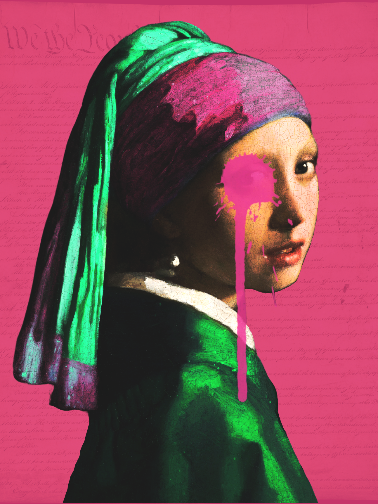 The Girl With the Pearl Earring Altered